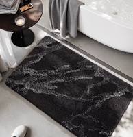 Tapis absorbant pour salle de bain, tapis floqué pour hôtel et maison, tapis d'entrée de toilettes, épais, antidérapant, adapté aux animaux domestiques, antimicrobien