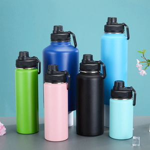 32oz Portable Fitness Free Sip <b>Drinking</b> Bottle 25oz Double Wall Metal <b>Hot</b> Water <b>Flasks</b> Vacuum Thermos with Handle - Product Image 6