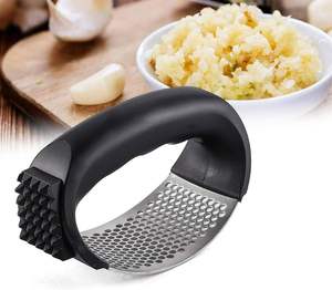 Mới Của Nhãn Hiệu Kẽm Hợp Kim Tỏi Báo Chí Rocker Set Tỏi Mincer Máy Nghiền Chopper Tiện Ích Nhà Bếp Công Cụ - Product Image 3