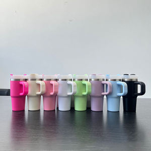 Vaso Térmico Personalizado de 14 oz con Asa, Mini <span class=keywords><strong>Termo</strong></span> Infantil, Vasos Térmicos, Botella de Agua Infantil de Acero Inoxidable Libre de BPA - Product Image 1