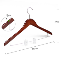First Grade Vintage Lotus Holz Kleiderbügel Massivholz band Kunststoff Clip für Anzug Hosen für Garderobe Supermarkt Verwendung