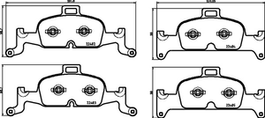 ชุดเบรกใหม่ Pma 8W0698151M 4k0698151e 8w0698151 4k0698151g 8w0698151l สำหรับ Audi A4l B9 Q5 <span class=keywords><strong>Fyb</strong></span> D1897 - Product Image 4