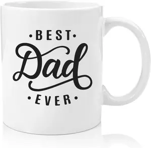 Best Dad Ever Coffee Mug Father's Day Ceramic Coffee Mug Tea Cup Customize Your Text