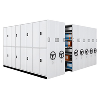 Compacteur de dossiers en acier, Compacteur mobile, Armoires de classement, Système d'étagères mobiles, Système de stockage de dossiers