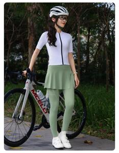 Ensemble de maillot de cyclisme personnalisé pour femme à manches longues, noir, rose, jaune, avec fermeture éclair intégrale et pantalon de vélo rembourré pour l'entraînement et le cyclisme - Product Image 4