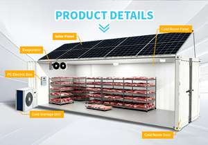 <span class=keywords><strong>Chambre</strong></span> <span class=keywords><strong>Froide</strong></span> Conteneurisée de 20 Pieds à Énergie Solaire, Stockage Frigorifique Portable pour Poissons, Viandes, Fruits et Légumes à Vendre - Product Image 2