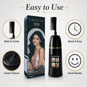 CHUYAN Pre-mixed Hair Dye Comb Vibrant Long Lasting <b>Color</b> <b>Mess</b>-<b>Free</b> Dyeing for Busy Professionals Ready to Ship Stocks Halal Com - Product Image 1