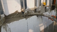 Villa préfabriquée à structure légère en acier de forme froide Maison de coulée galvanisée in situ avec machine à béton mousse à panneaux de ciment