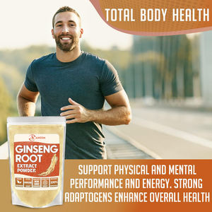 Polvo de Extracto de Raíz de Ginseng Panax de Tamaño Personalizado, Polvo de Ginseng Rojo Orgánico, Apoyo Inmunológico y Mejora de la Función Cerebral - Product Image 5