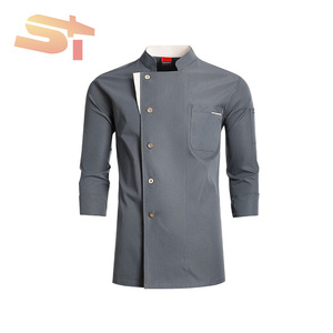Uniforme de chef SIKE pour hommes, <span class=keywords><strong>tenue</strong></span> de cuisine hiver-automne à manches longues, uniforme de chef pour hôtel, <span class=keywords><strong>tenue</strong></span> de cantine pour femmes - Product Image 4