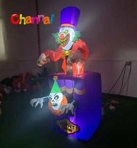 โมเดลเป่าลมของเล่นเป่าลมรูปตัวตลกฮาโลวีนตกแต่งสวนกลางแจ้งวันหยุดตกแต่งวันฮาโลวีน - Product Image 5