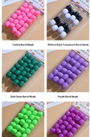Perles transparentes pour dreadlocks, durables, pour festivals, perles pour cheveux de couleurs mélangées pour filles, jolies décorations pour cheveux