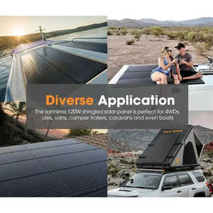 Panel Solar Impermeable IP68 Más Reciente, Ligero, de 120 W/200 W para Exteriores y Campamentos 4x4, Panel Solar Delgado - Product Image 3