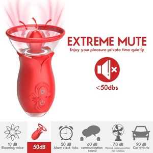 Vibratore 3 in 1 per Punto G con Funzione di Succhiamento e Leccamento, Stimolatore per Capezzoli, Massaggiatore <span class=keywords><strong>Clitorideo</strong></span>, Vibratore a Lingua Rosa, Giocattolo Sessuale per Donne - Product Image 5