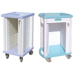 Carrito de almacenamiento de historias clínicas Myljeller MJ07-A de plástico ABS de una sola línea para uso hospitalario - Product Image 1