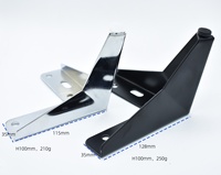 Großhandel dekorative moderne 100mm Metall Schlafs ofa Chrom Beine für den Ersatz