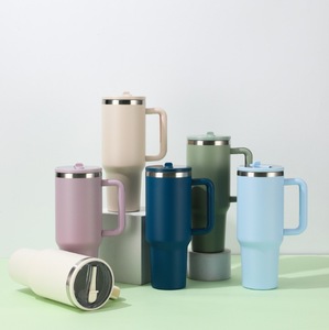 New bán buôn sản phẩm thép không gỉ chân không cup biểu tượng tùy chỉnh nhiệt Tea Cup với xử lý và rơm cho Giáng sinh Quà Tặng - Product Image 2