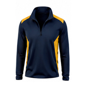Maillot de football professionnel pour adulte, respirant, à manches longues, avec fermeture éclair quart, haut d'entraînement athlétique d'été, écologique, séchage rapide - Product Image 6