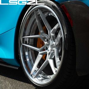 LSGZL Gesmede 2-delige Diep Concave Velgen 5x114.3 5x120 5x130 5x127 17 18 20 21 22 24 26 Inch Autovelgen voor Mercedes Audi BMW - Product Image 1