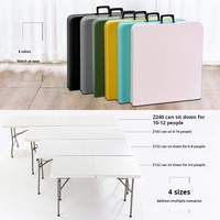Table et chaises pliantes d'extérieur portables pour usage domestique, vente ambulante, combinaison simple de table et de chaises rectangulaires