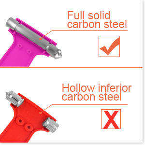 2-in-1 kendinden sürüş acil durum araçları çok fonksiyonlu katı yangın kaçış kesici araba emniyet cam kırıcı çekiç iç kitleri - Product Image 5