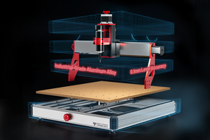 Máquina de Grabado y Corte Láser CNC <span class=keywords><strong>2</strong></span> en 1 de 4 Ejes TTC450, Compatible con Más Materiales, Formatos AI/DXF/<span class=keywords><strong>BMP</strong></span> - Product Image 5