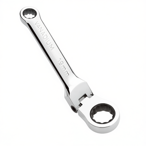 Clé combinée Fervi 19 mm avec tête à cliquet articulée - Product Image 2