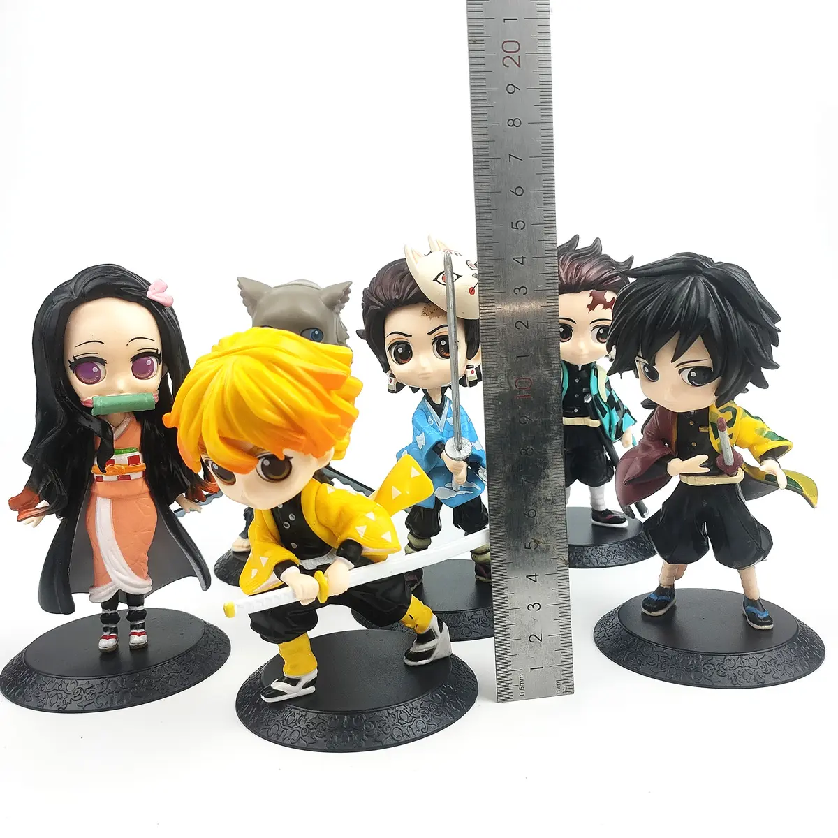 OEM Demon Slayer Figure Anime Action Figures Kamado Tanjirou Agatsuma Zenitsu Rengoku Kyoujurou Collection Kids Toys Gift