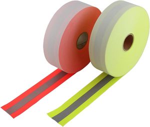 Khả năng hiển thị cao chống cháy làm việc Áo sơ mi <span class=keywords><strong>Retro</strong></span> Hi VIS phản chiếu Băng Vinyl cảnh báo Dải an toàn có thể giặt lên đến 50 lần - Product Image 4