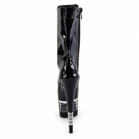 Bottines à talons hauts pour femmes avec fermeture éclair latérale de 20 cm, chaussures de danse exotique pour la scène de boîte de nuit, chaussures de pole dance