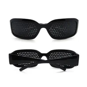 남녀공용 핀홀 안경 핀홀 안경 플라스틱 절강 선글라스 남여 공용 패션 선글라스 블랙 커스텀 컬러
