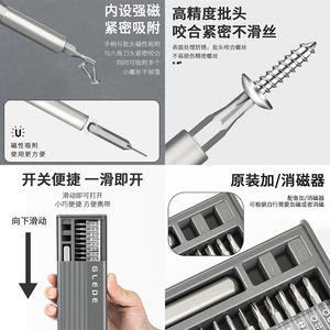 Juego de destornilladores de precisión Gree 96 en 1 con cabezales magnéticos para reparación de teléfonos móviles - Product Image 3