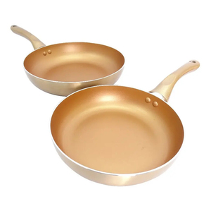 Modern Ceramic Marble Coated Pot Pan Glass Lids Bakelite Handles Non-Stick Forged Aluminum 6-Piece Dishwasher Safe <b>Cookware</b> <b>Set</b> - Product Image 3