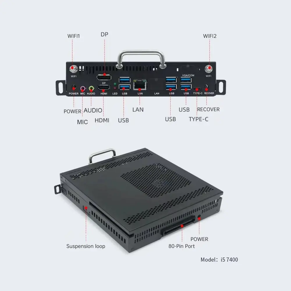 SKD Mini PC OEM/ODM/DMS I3/I5/I7OPSサポートされている4KLinux Officeデスクトップコンピューターとミニボックス組み込みコンピューターストックが利用可能