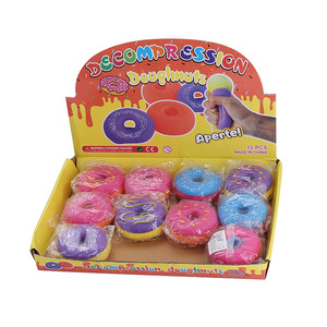 Stress Relief Toys Squeeze Anti Stress <b>Squishy</b> Toy Creative Cartoon Donuts Shape School Kids Cute Kawaii Eraser for Children - Product Image 1