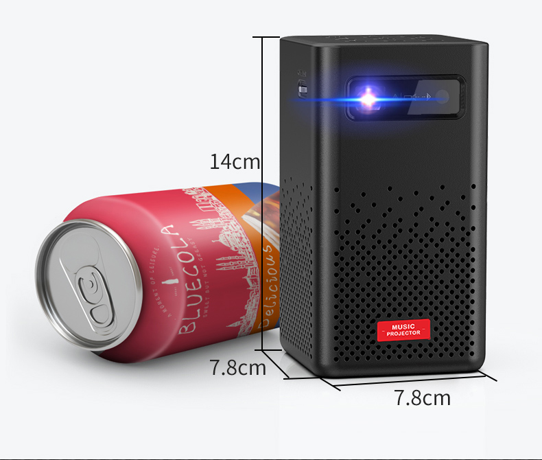 Mini Pocket Android 4k DLP LED Projector For Home Outdoor Theater