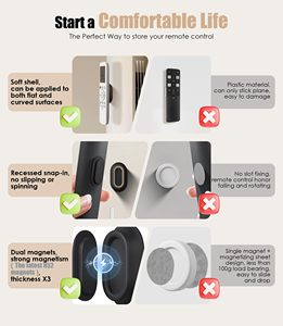 Giá đỡ điều khiển từ xa bằng silicon gắn tường, nam châm mạnh, dính chắc, tiện dụng cho việc cất giữ đồ dùng gia đình - Product Image 4