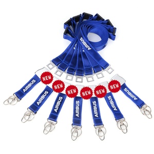 Lanières promotionnelles personnalisées en gros avec impression sérigraphique du logo, en polyester, avec mousqueton d'avion – Conception gratuite - Product Image 3