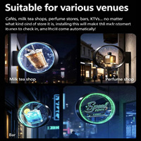 Ventilador Holográfico LED 3D Portátil OEM de Dos Aspas y 50 cm, Proyector para Uso en Interiores y Exteriores en Restaurantes y Cafeterías