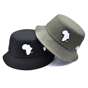 Custom <b>Flat</b> Embroidery Design Cotton Twill Fishermen <b>Hats</b> Outdoor Sun Protection Private Label Bucket <b>Hat</b> Manufacturer - Product Image 2