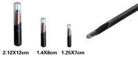 Capsule en bioverre personnalisée 134.2khz FDX-B Em4305, Micro puce RFID pour animaux de compagnie, Identification, oiseau, poisson, chat, suivi de chien