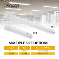 Luminaire LED Enveloppant Commercial Intérieur à Couverture Large de Lumière Ambiante, Intensité Réglable, Blanc Tunable pour Bureaux et Commerces