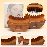 Nouvelle conception 2026 OEM – Brosse de massage lymphatique ergonomique en bois, personnalisée, de haute qualité, végane, avec logo sur mesure, pour le visage