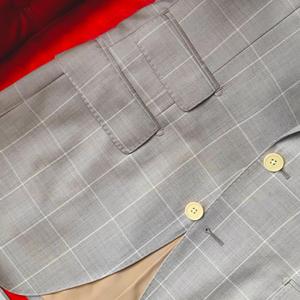 <span class=keywords><strong>Costume</strong></span> d'affaires sur <span class=keywords><strong>mesure</strong></span> pour homme en tissu italien VBC Super 110's, motif pied-de-poule grand carreaux, fait main, semi-entoilé - Product Image 5