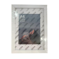 Vente chaude 2 Pièces Ensemble 4X6 5X7 6X8 8X10 A4 8.5x11 avec Carton Bois Photo Cadre Photo Maison Bureau Mur Décor