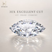 Pierre précieuse en vrac certifiée IGI, taille marquise brillante, pour des créations de bijoux raffinés pour femmes élégantes