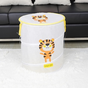 Bán Hot Polyester Ráp <span class=keywords><strong>Pop</strong></span> Up Hamper Giỏ Vòng Phim Hoạt Hình Động Vật Giặt Hamper - Product Image 4