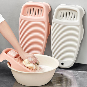 Excellent Washboard Plastic Mini Scrub Board For Home Countertop Use With Basin And Soap Holder - Product Image 1