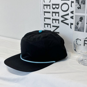 Mũ lưỡi trai trơn nhanh khô, kiểu dáng đơn giản, màu trơn, không cấu trúc, có dây điều chỉnh phía sau - Product Image 2