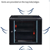 Armoire de serveur murale ou sur pied de 19 pouces 9U 450*530*400mm pour centre de données, en matériau SPCC.